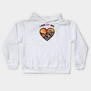 I  koalove you - a retro vintage design Kids Hoodie